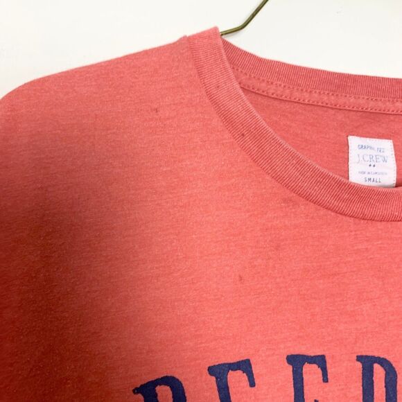 J. Crew red faded distressed graphic tee nautical Deep Sea Schooner Size Small - Picture 6 of 7